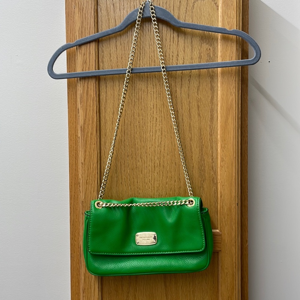 Michael Kors Crossbody, Kelly green purse